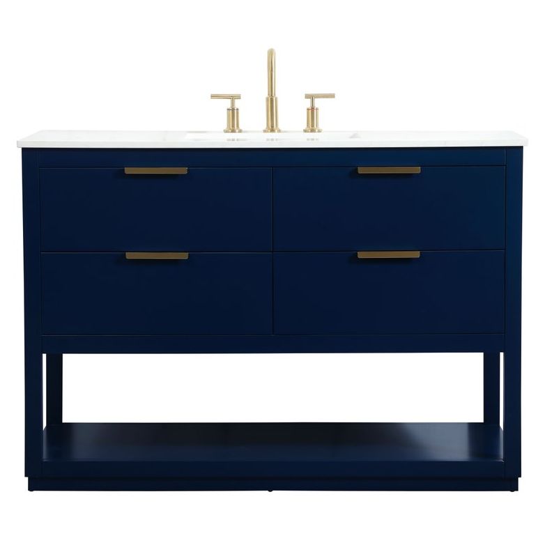 VF19248BL 48" Single Bathroom Vanity in Blue