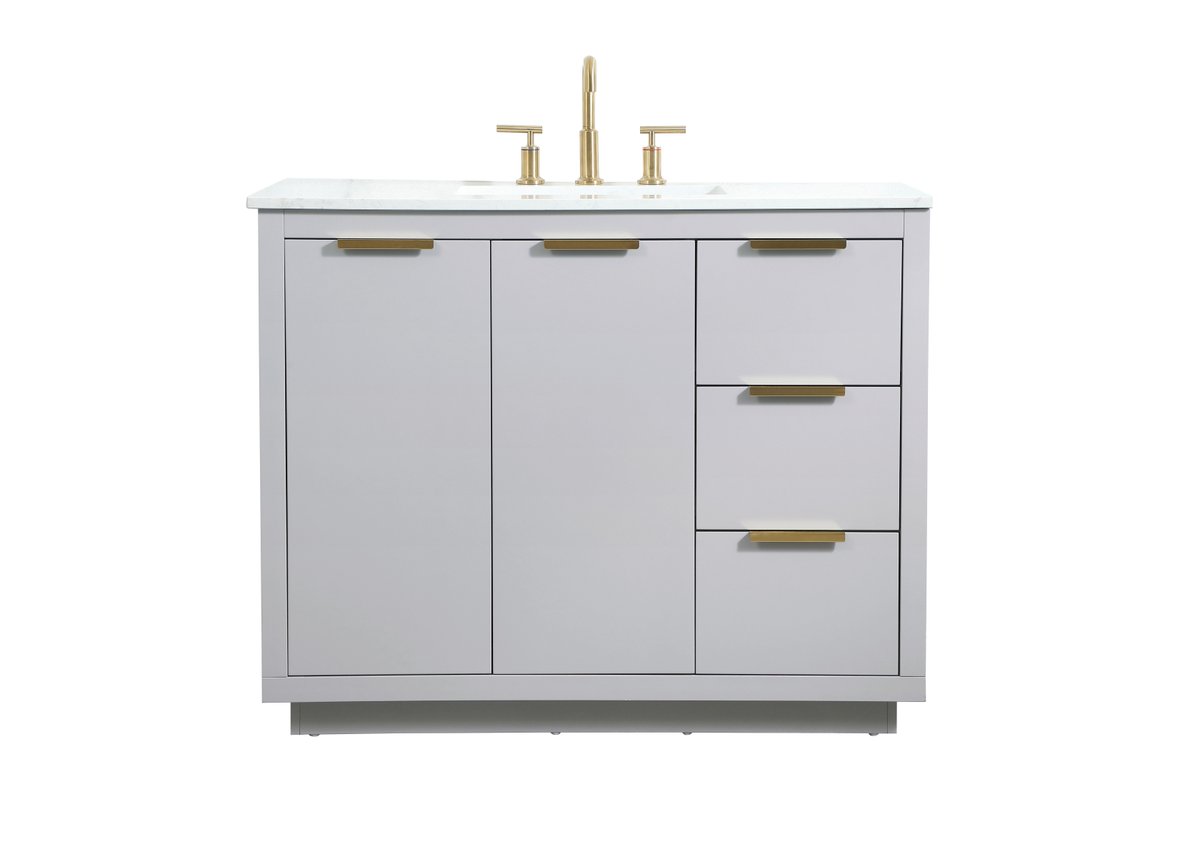 VF19442GR 42" Single Bathroom Vanity in Grey