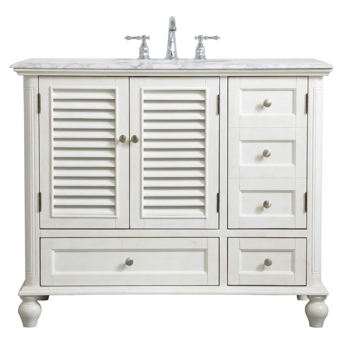 VF30542AW 42" Single Bathroom Vanity in Antique White