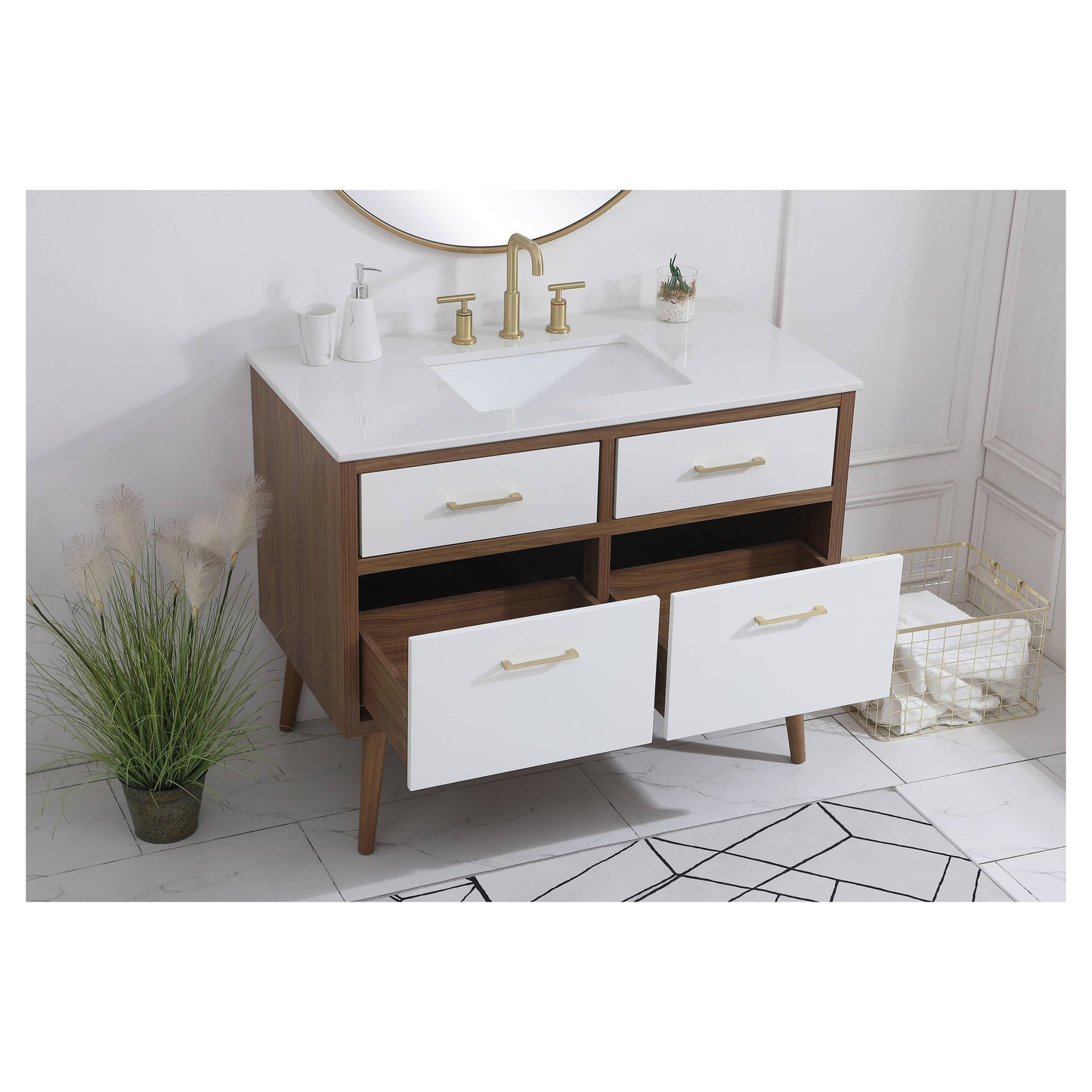 VF41042WH 42" Bathroom Vanity in White