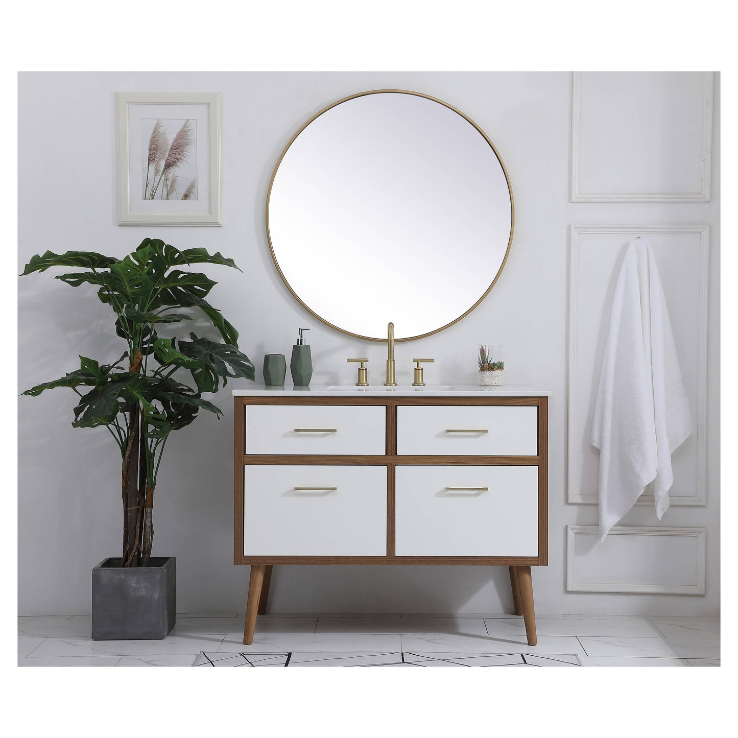 VF41042WH 42" Bathroom Vanity in White