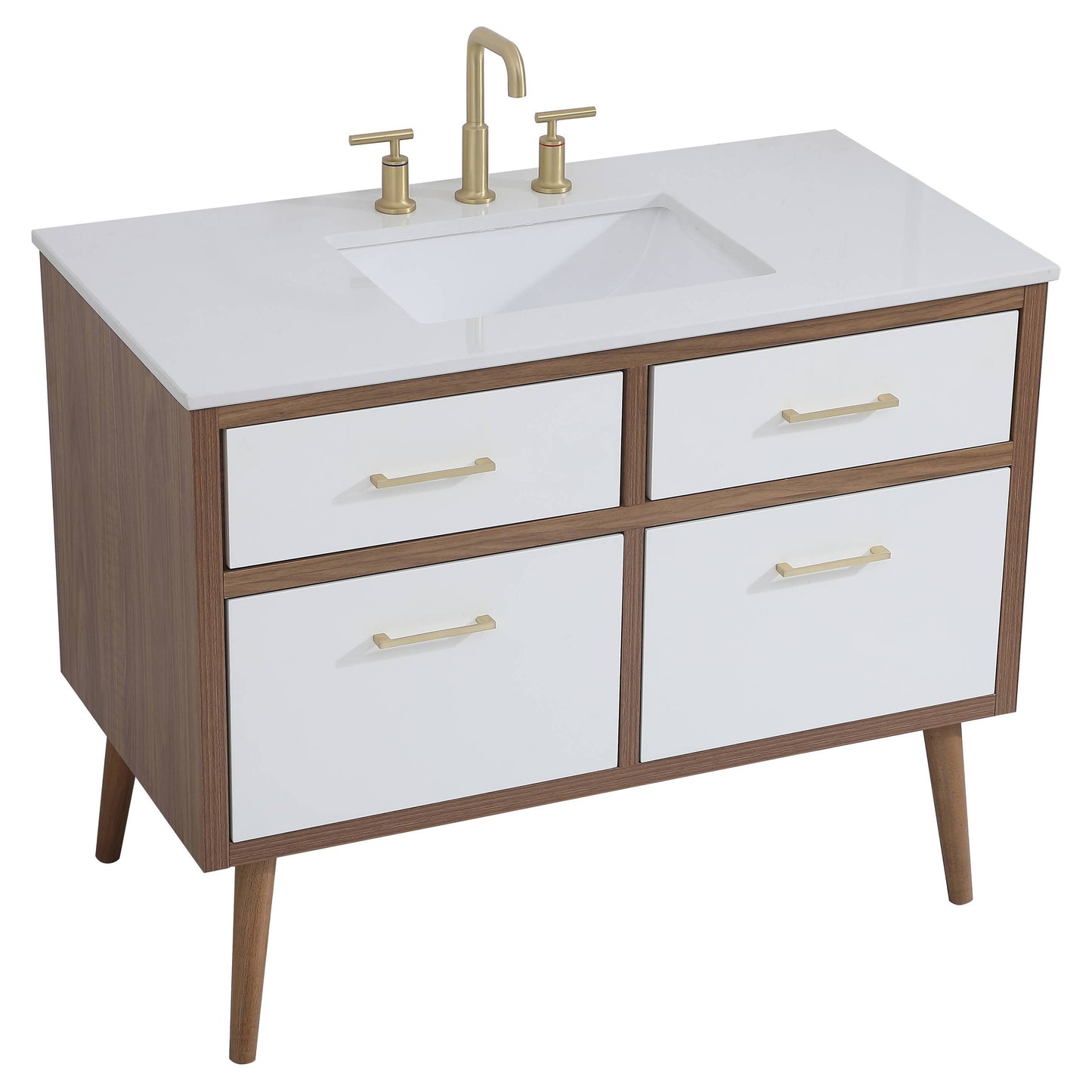 VF41042WH 42" Bathroom Vanity in White