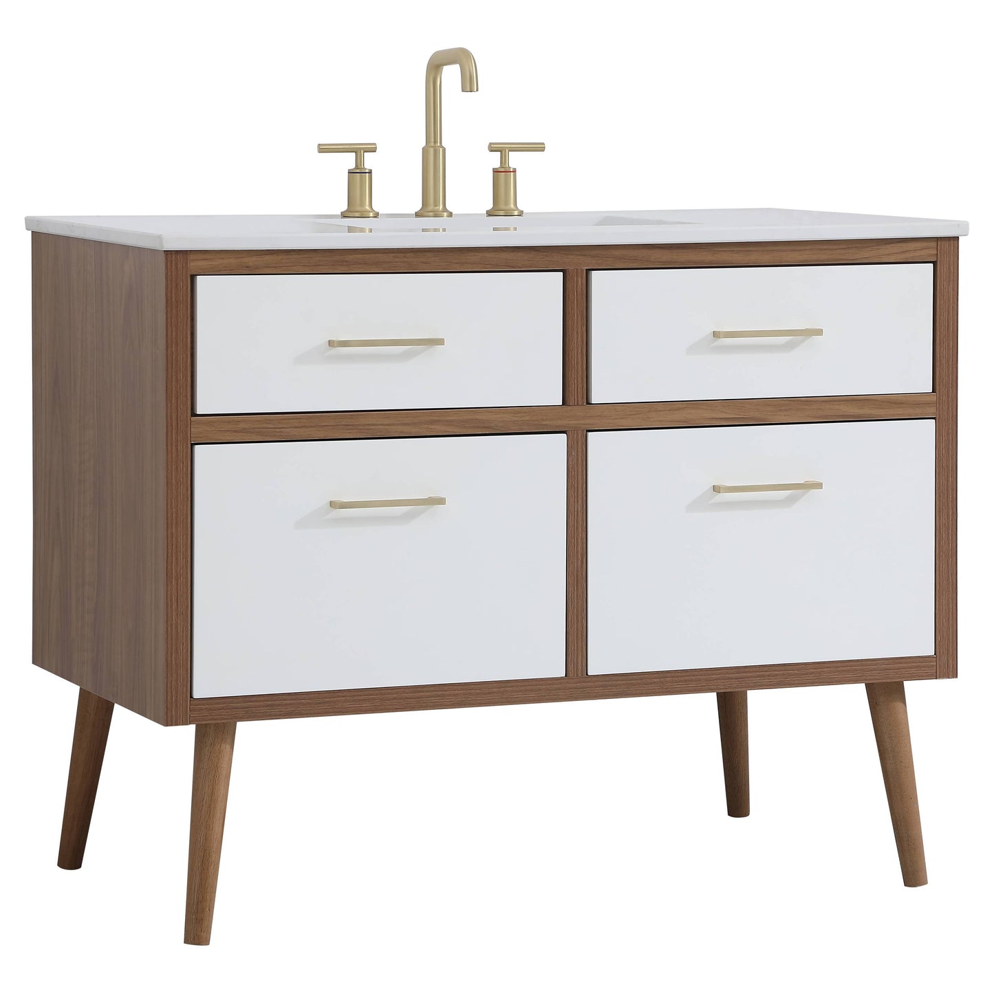 VF41042WH 42" Bathroom Vanity in White