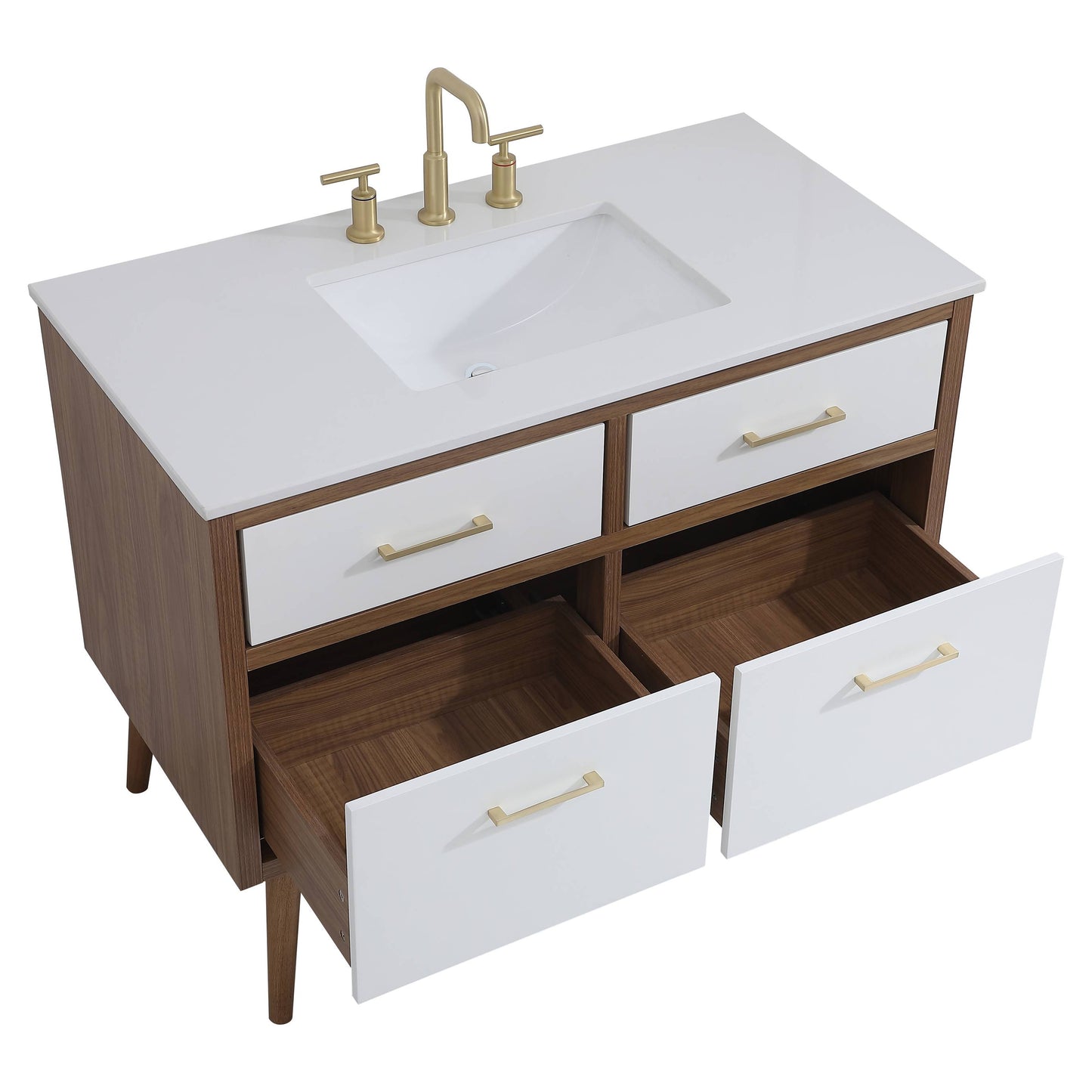 VF41042WH 42" Bathroom Vanity in White