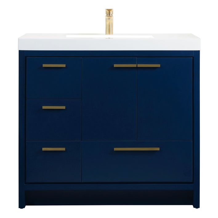 VF46036MBL 36" Single Bathroom Vanity in Blue