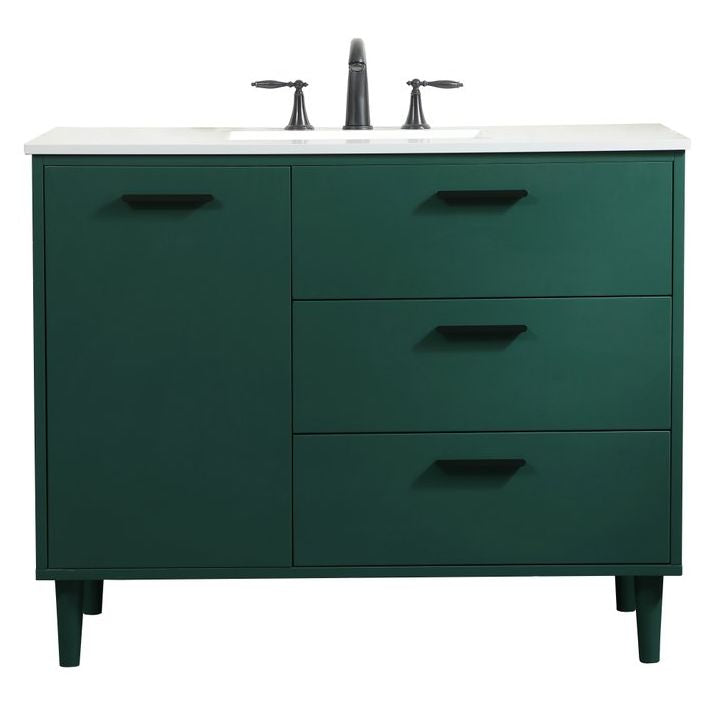 VF47042MGN 42" Bathroom Vanity in Green