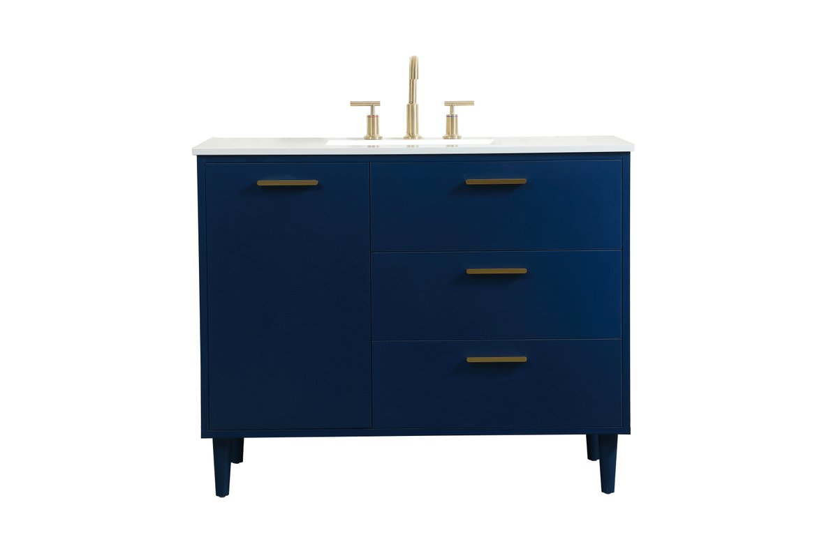 VF47042MBL 42" Bathroom Vanity in Blue