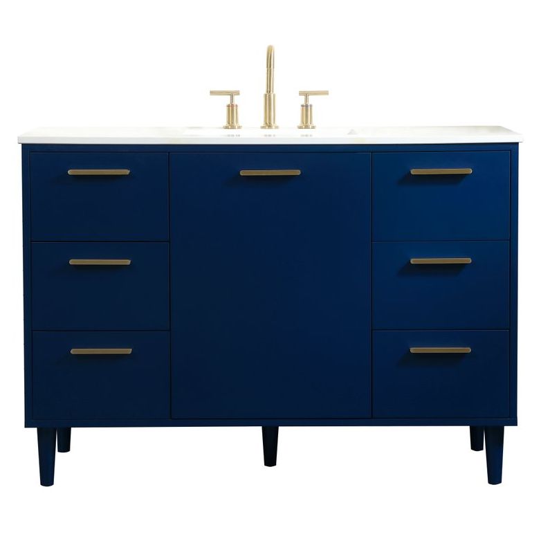 VF47048MBL 48" Bathroom Vanity in Blue