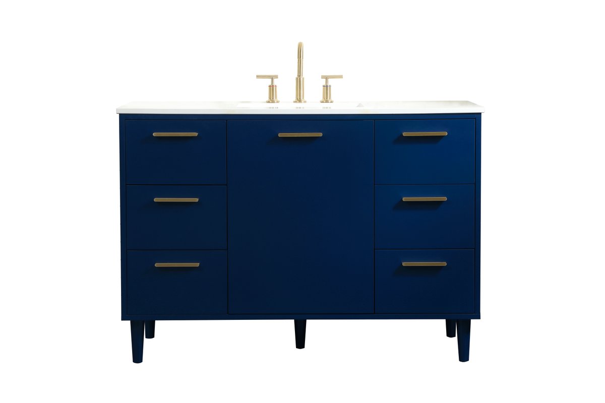 VF47048MBL 48" Bathroom Vanity in Blue