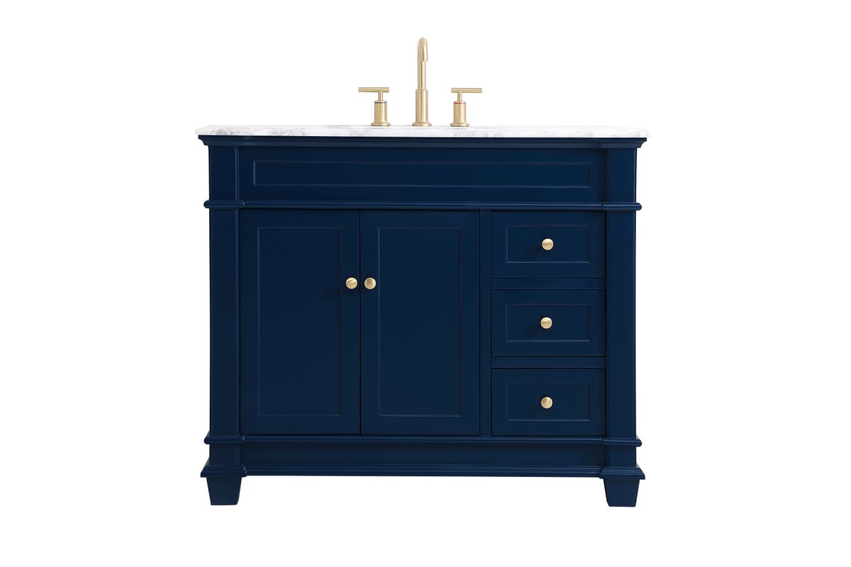 VF50042BL 42" Single Bathroom Vanity Set in Blue