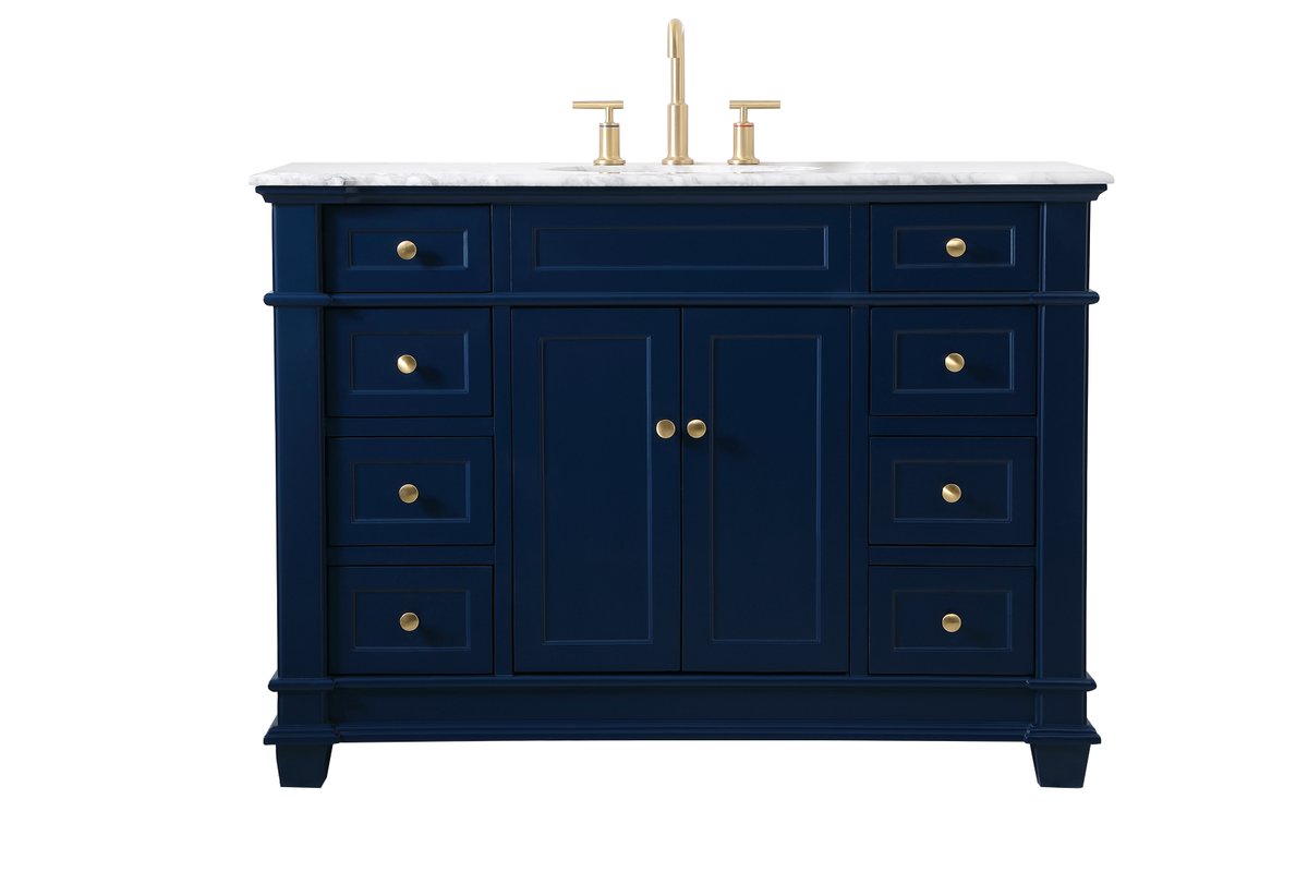 VF50048BL 48" Single Bathroom Vanity Set in Blue