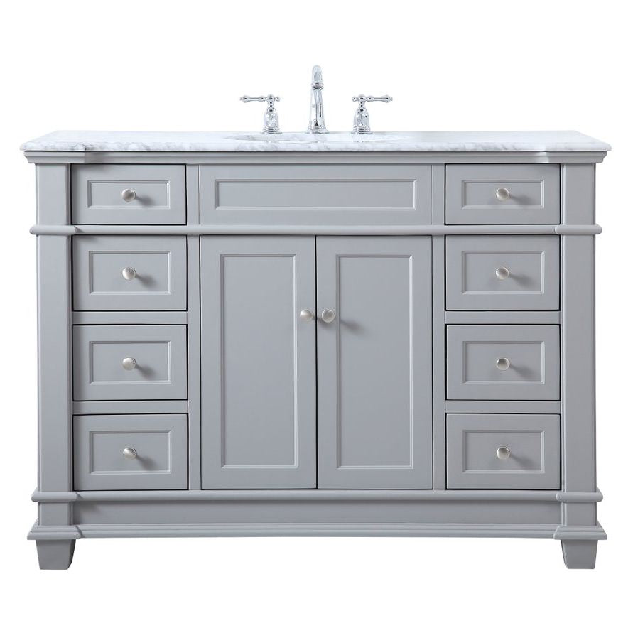 VF50048GR 48" Single Bathroom Vanity Set in Grey