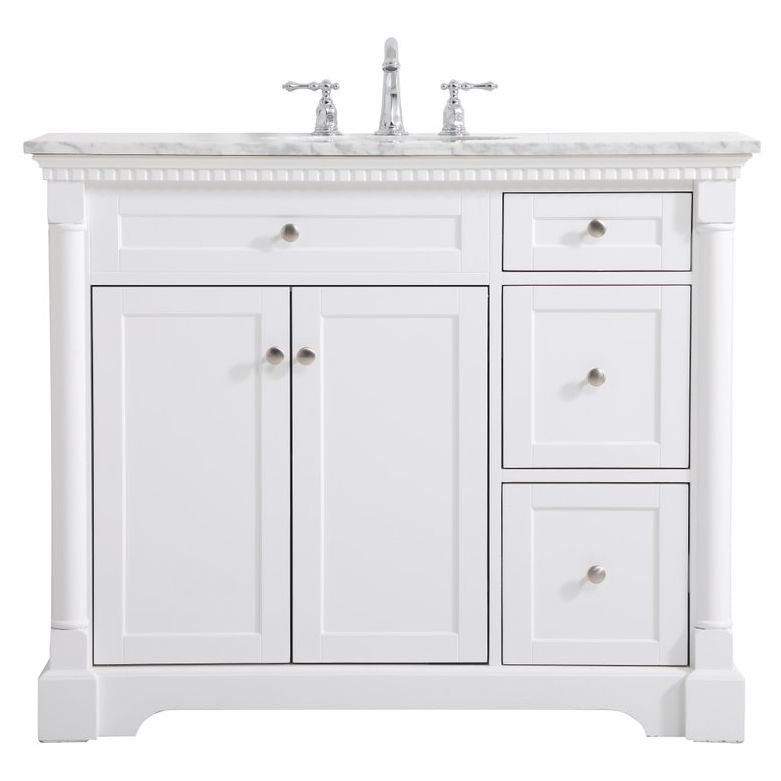 VF53042WH 42" Single Bathroom Vanity in White