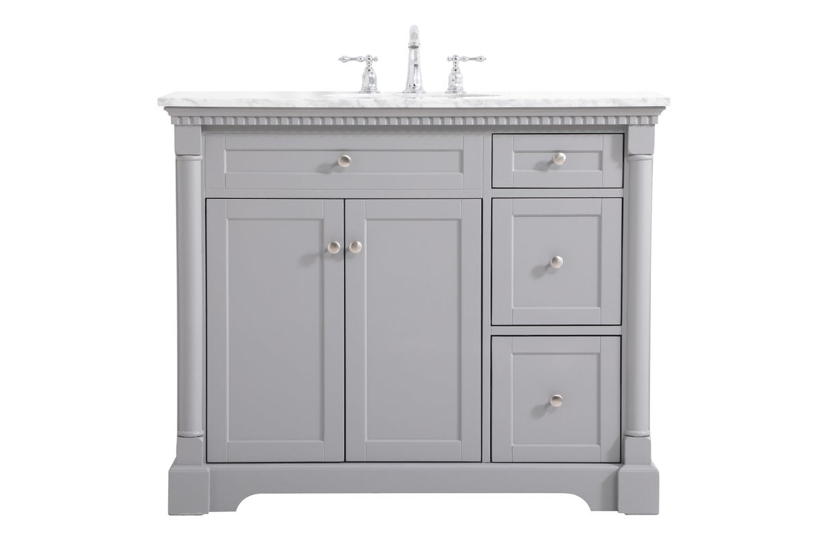 VF53042GR 42" Single Bathroom Vanity in Grey