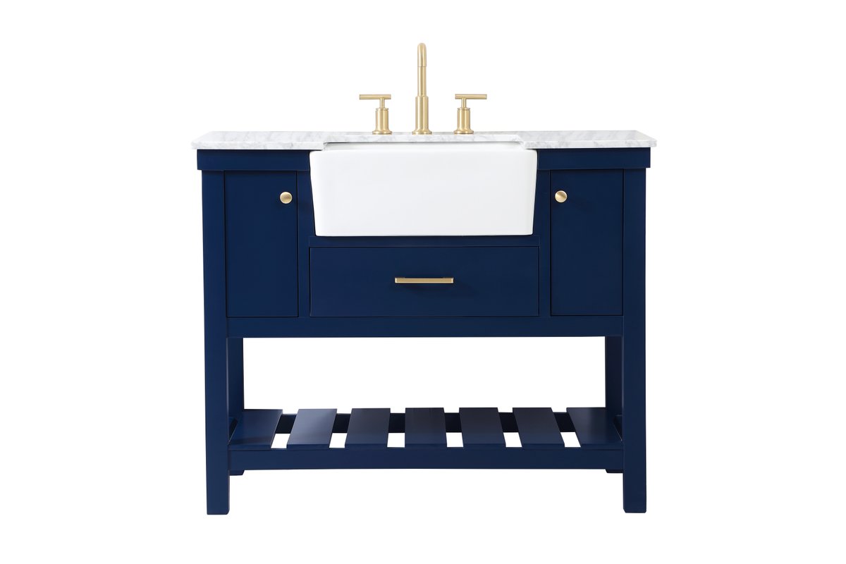 VF60142BL 42" Single Bathroom Vanity in Blue