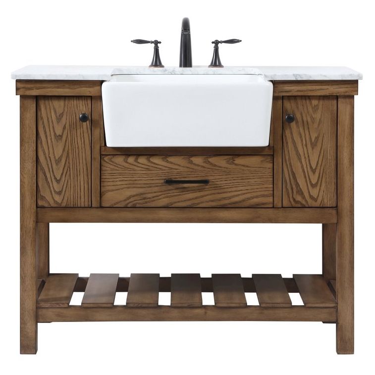 VF60142DW 42" Single Bathroom Vanity in Driftwood