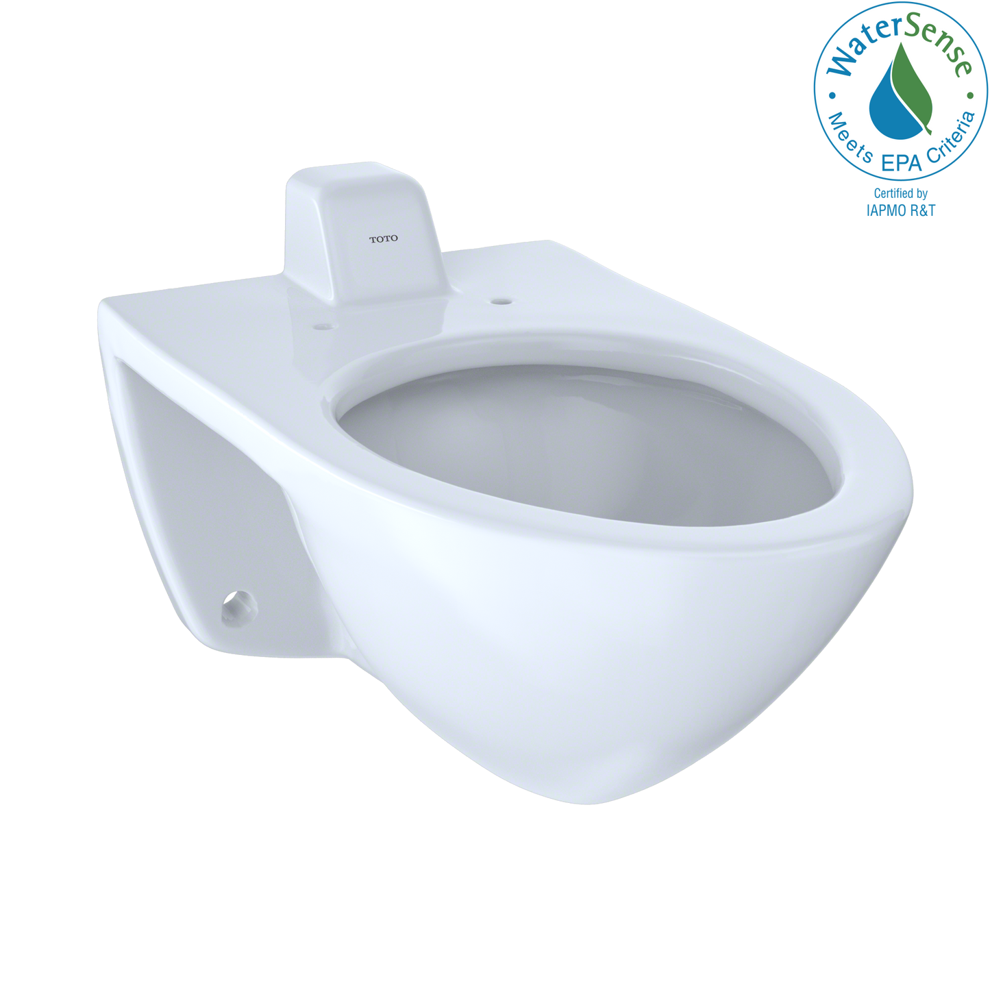 CT708UV#01 - Commercial Flushometer Ultra-High Efficiency Elongated Toilet - Back Spud