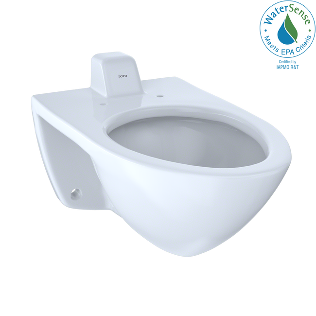 CT708UV#01 - Commercial Flushometer Ultra-High Efficiency Elongated Toilet - Back Spud