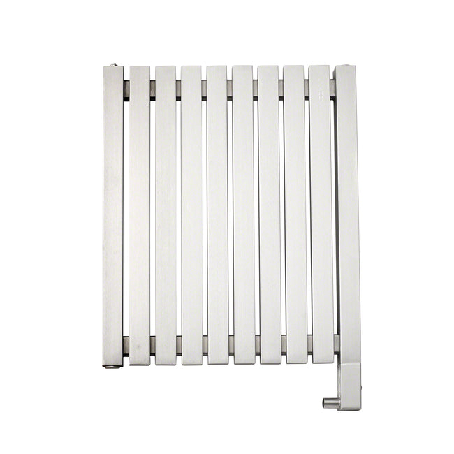 WX24 10-Bar Wall Mounted Electric Towel Warmer with Digital Timer in Stainless Steel Brushed