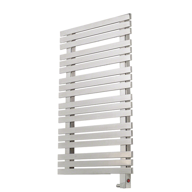 WX41 18-Bar Wall Mounted Electric Towel Warmer with Digital Timer in Stainless Steel Brushed