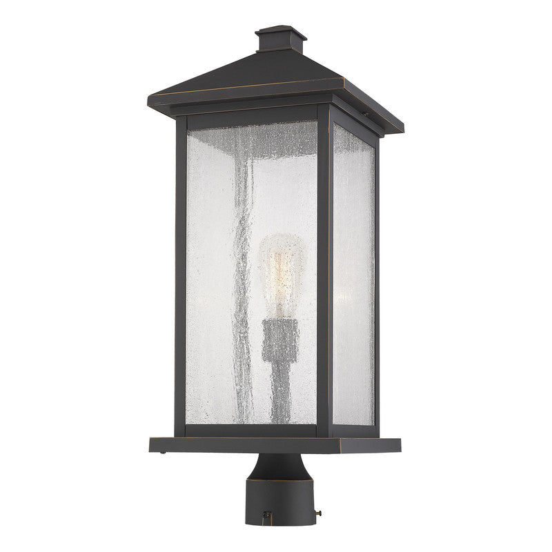 Z-Lite 531PHBXLR - Portland 1 Light 10" Post Mount