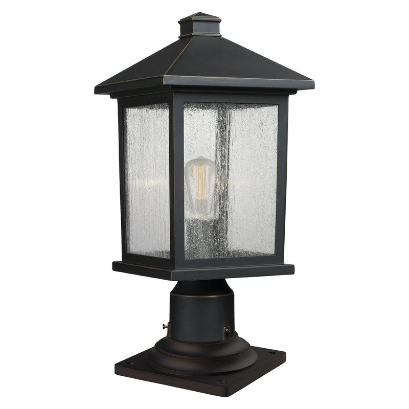 Z-Lite 531PHMR-533PM - Portland 1 Light 8" Pier Mount